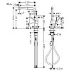 Hansgrohe Talis M54 Смеситель для кухни, 1 отв., с вытяжным изливом 1jet, цвет: черный матовый