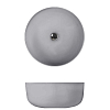 Kerasan Nolita Раковина-чаша 40x15 см, без отв., цвет: Grigio matt