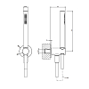 Gessi Shower Sets Душевая лейка с держателем, шлангом 150см., цвет: хром