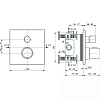 Ideal Standard Ceratherm C100 Смеситель для душа, встраиваемый, термостатический, цвет: PVD Silver Storm (Серебряный Шторм)