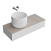 Kerama Marazzi Magica Тумба 115.4х48.5х22см., подвесная, 2 ящика, цвет: утренний серый матовый