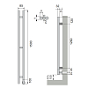 Neoinox Verto Полотенцесушитель 150x8.5см, электрический, тэн, цвет: хром