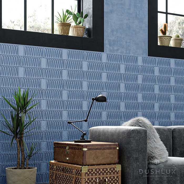 Фото laDiva Carmella 02 Керамическая плитка 15x30см, настенная, прямоугольная, цвет: lavanda