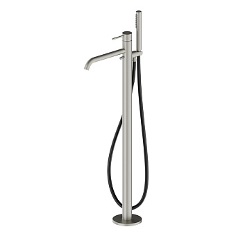 Newform XT Смеситель для ванны, напольный, с ручным душем, цвет: titanium satin