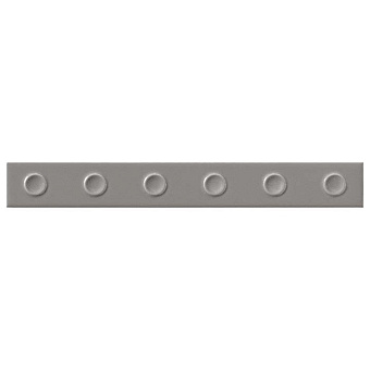 Mutina Punto Керамическая плитка 31.5х4 см, down, настенный, цвет: glossy gris