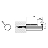 Gessi Incastri Крючок, подвесной, цвет: Finox Brushed Nickel