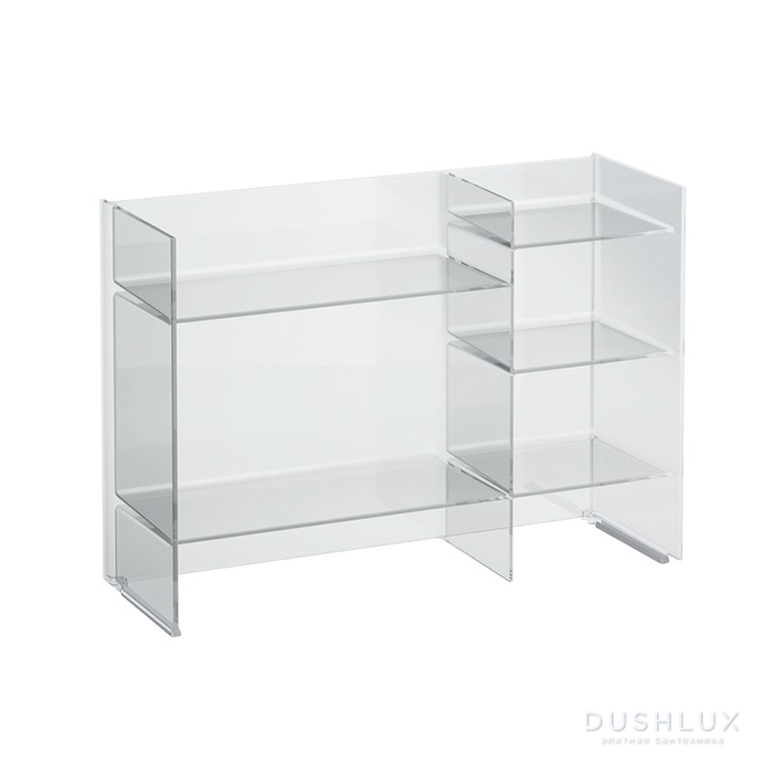 Фото Laufen Kartell Стеллаж, 75x26x53см, пластик, напольный, цвет: дымчато-серый