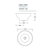 Artceram WASHBASINS FUORI 1 Раковина 43х43 см, без отв., накладная, цвет: белый
