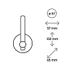 Cristal et Bronze Volga Держатель для запасного рулона туалетной бумаги, подвесной монтаж