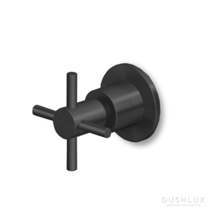 Фото Zucchetti Helm Запорный вентиль, встраиваемый, цвет: brushed total black PVD