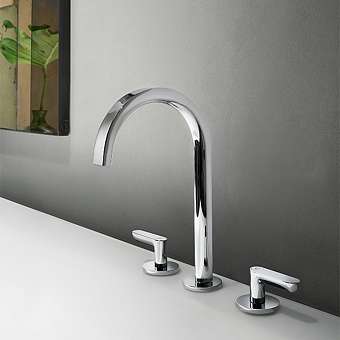 Fantini Icona Deco Смеситель для раковины, 3 отверстия, цвет: хром