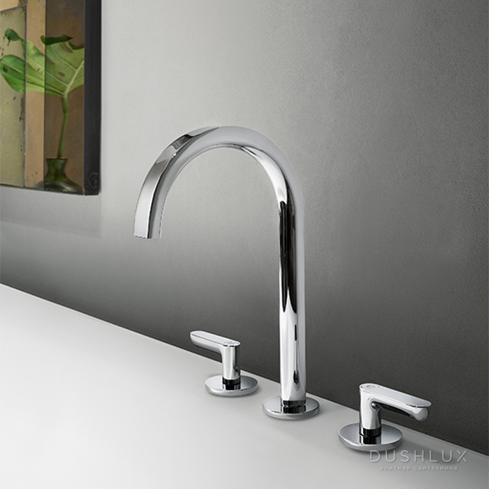 Фото Fantini Icona Deco Смеситель для раковины, 3 отверстия, цвет: хром