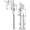 Hansgrohe Talis M54 Кухонный смеситель, на 1 отв,, однорычажный, с вытяжным изливом, укомплектован sBox, цвет: хром