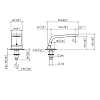 Dornbracht CL.1 Излив для ванны, на 1 отв., цвет: Dark Platinum matt