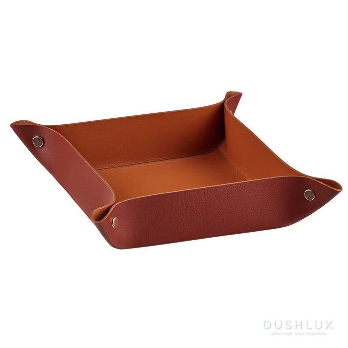 Фото Colombo Adj Мелочница, 20x14H5 см, цвет: бордо/коньяк