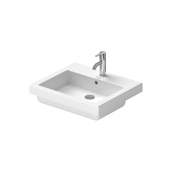 Duravit Vero Раковина 55x46.5 см, встраиваемая, 1 отв., с переливом, цвет: белый