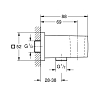 Grohe Euphoria Cube Подключение для душевого шланга, DN 15, цвет: хром