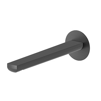 Newform Haka Излив для раковины 22.9см., встраиваемый, с подключением на 1/2”, цвет: PVD brushed gun metal