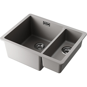 Omoikiri Kata 55-2-U Кухонная мойка 55x20x42см.,встраиваемая, цвет: leningrad grey