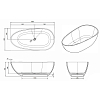 Knief EGG Shape Ванна 170x85x54см., отдельностоящая, из полимерного материала, цвет: Jaspis # 070