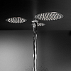 CEA Design FREE IDEAS Комплект верхних душей 25х25см, встраиваемый, 3 режима Rain jet, 1 режим Pure free flow jet, цвет: нержавеющая сталь