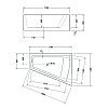 Duravit Paiova Ванна пристенная 170x130 см, пристенная, угловая, правосторонняя, акриловая, цвет: белый