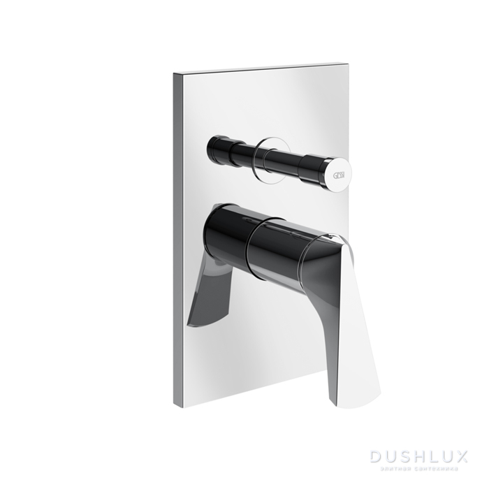 Фото Gessi Ventaglio Смеситель для ванны, настенный, на 2 выхода, цвет: хром