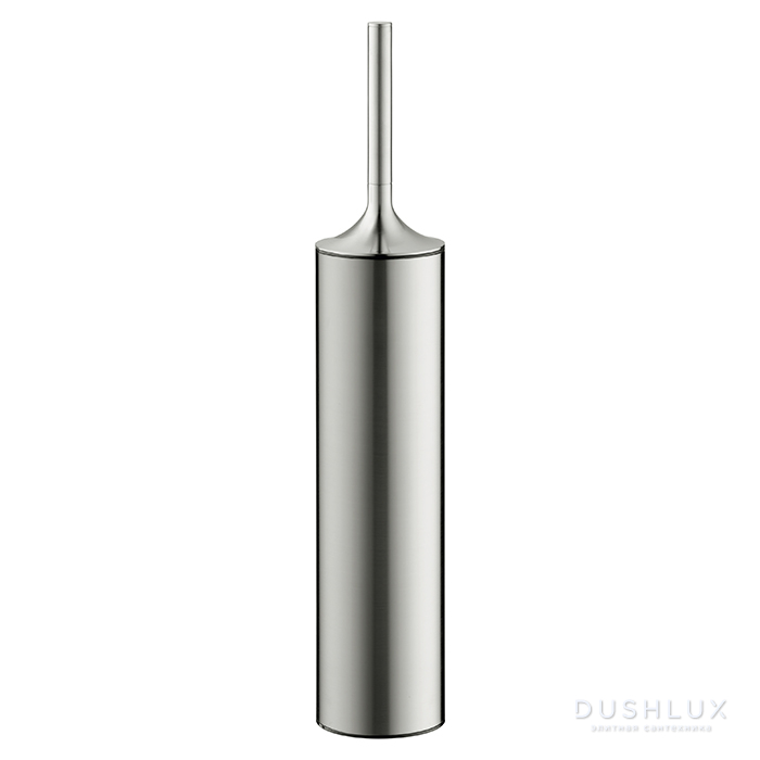 Фото Duravit Starck T Туалетный ершик, напольный, цвет: Stainless steel Brushed
