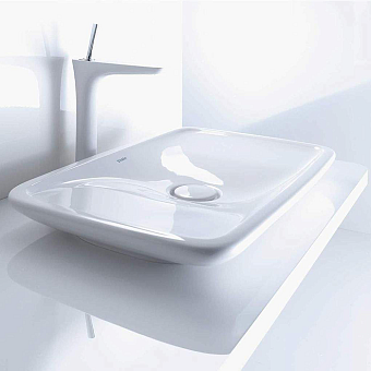 Duravit PuraVida Раковина 70x42см., накладная, без отв., без перелива, цвет: белый