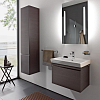 Laufen Pro S Высокий шкаф 350x335x1650 мм, 1 дверца, петли слева, 4 стеклянные полки, цвет: венге