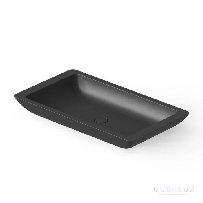 Фото Dea Design Washbasins Раковина 80x45x10.5см., накладная, без отв., Solid Surface, цвет: Black №16