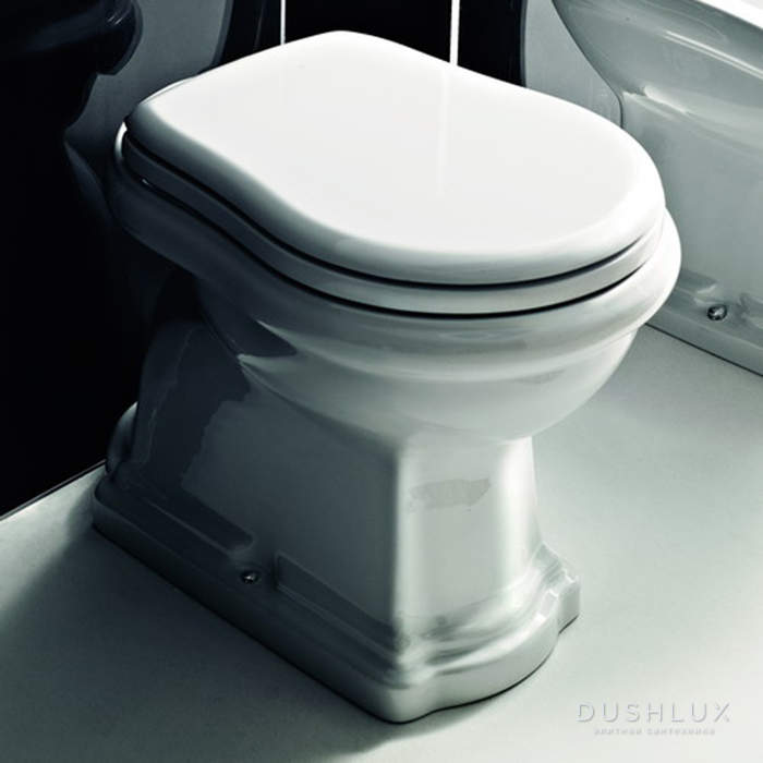 Kerasan Retro Унитаз напольный 59х38.5см, приставной слив в пол, цвет ...