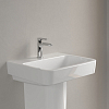 Villeroy&Boch O.novo раковина 55x46x17.5см., 1 отв., подвесная, без перелива, цвет: альпийский белый