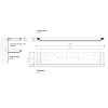 Decor Walther Mikado ABL40 Полочка 40x8.2см, подвесная, цвет: розовое золото