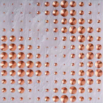 Lithos Design Dissonanze Натуральный камень 120x60x2см, настенный, материал: мрамор champagne rosa egeo/copper leaf