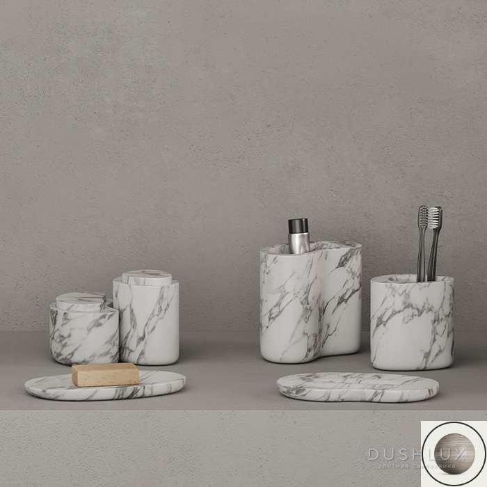 Фото Dea Design Контейнер настольный, с крышкой, цвет: Stone Silk