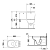Duravit D-Code Унитаз-моноблок 65x35см., слив универсальный, цвет: белый