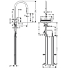 Hansgrohe Aquno Select M81 Смеситель для кухни, 1 отв., каскад, цвет: сталь