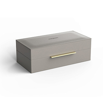 Decor Walther Brownie BOX S Коробка универсальная 27x14x9.5см., искусственная кожа, цвет: темно-серый