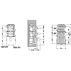 Gessi Rettangolo Встраиваемый термостатический смеситель, подключение на 3/4”, с 2мя независимыми выходами, цвет: хром