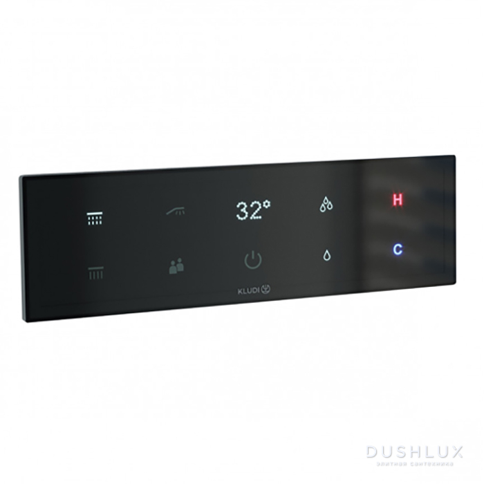 Фото Kludi-Touchtronic Электронный встраиваемый термостат, цвет: сенсорный дисплей, Поликарбонат