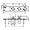 Hansgrohe Rainfinity Скрытая часть Showerpipe 360, 1jet