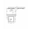 Grohe Cube Раковина 50 см, 1 отв., свободностоящая,  цвет: белый