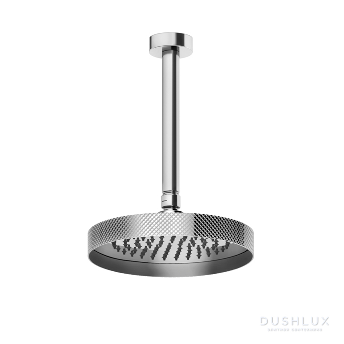 Фото Gessi Anello Душевая головка потолочная, поворотная с шарниром, цвет: хром