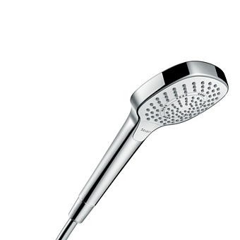 Hansgrohe Croma Select E Multi Ручной душ 110 3jet (SoftRain, IntenseRain, массажная), EcoSmart, цвет: белый/хром
