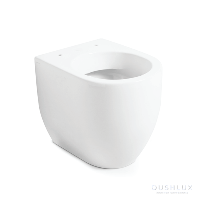 Фото Kerasan Flo NEW Унитаз напольный 53x37см., безободковый, цвет: белый