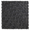 Sergio Savino Pentagoni Микромозаика 30x30.8см, настенная, цвет: Nero Africa