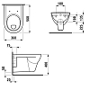 Laufen Pro Подвесной унитаз 53x36x34.5см., безободковый, цвет: белый