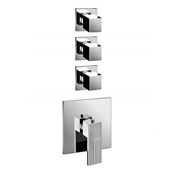 Fantini AR/38 Смеситель для душа, встраиваемый, термостатический, 3/4", цвет: хром