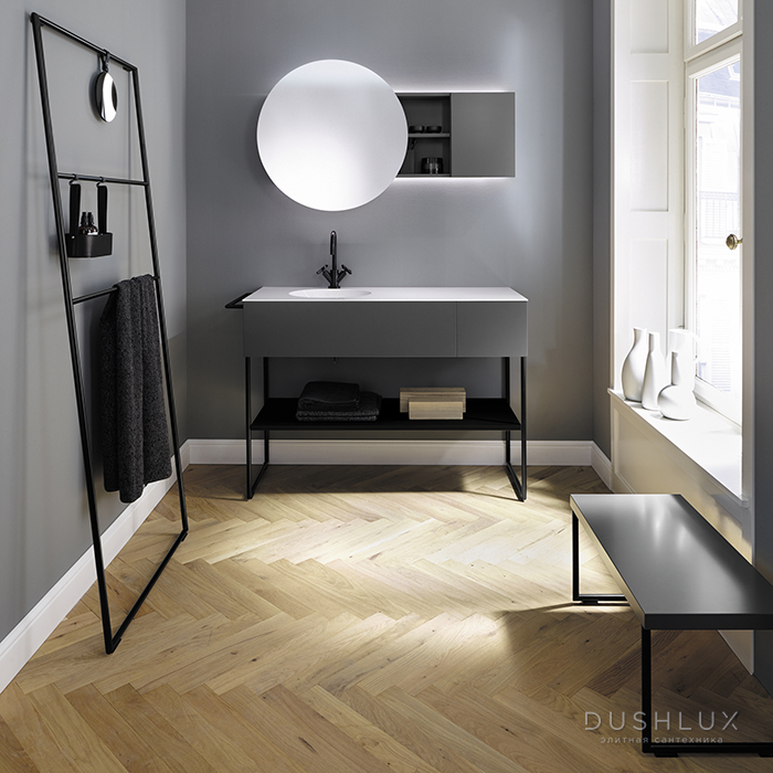 Фото Burgbad Coco Комплект напольной мебели 120x50x87 см, цвет: серый